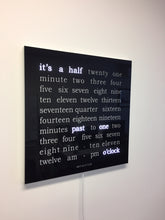 Load image into Gallery viewer, 450 x 450mm Word Clock with Acrylic Glass Face