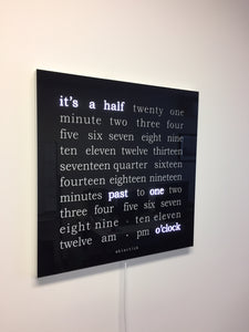 450 x 450mm Word Clock with Acrylic Glass Face